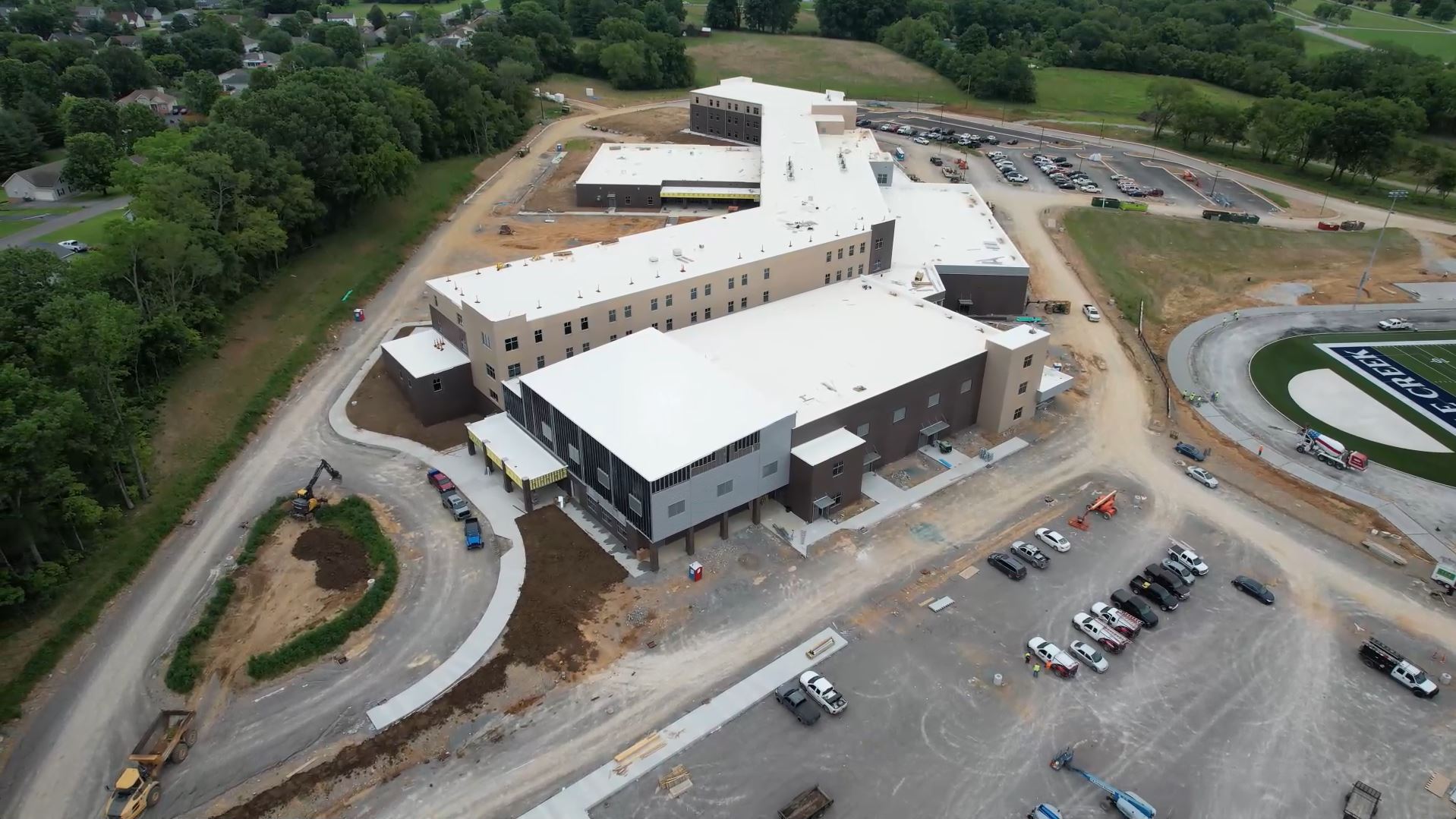 Battle Creek High School aerial