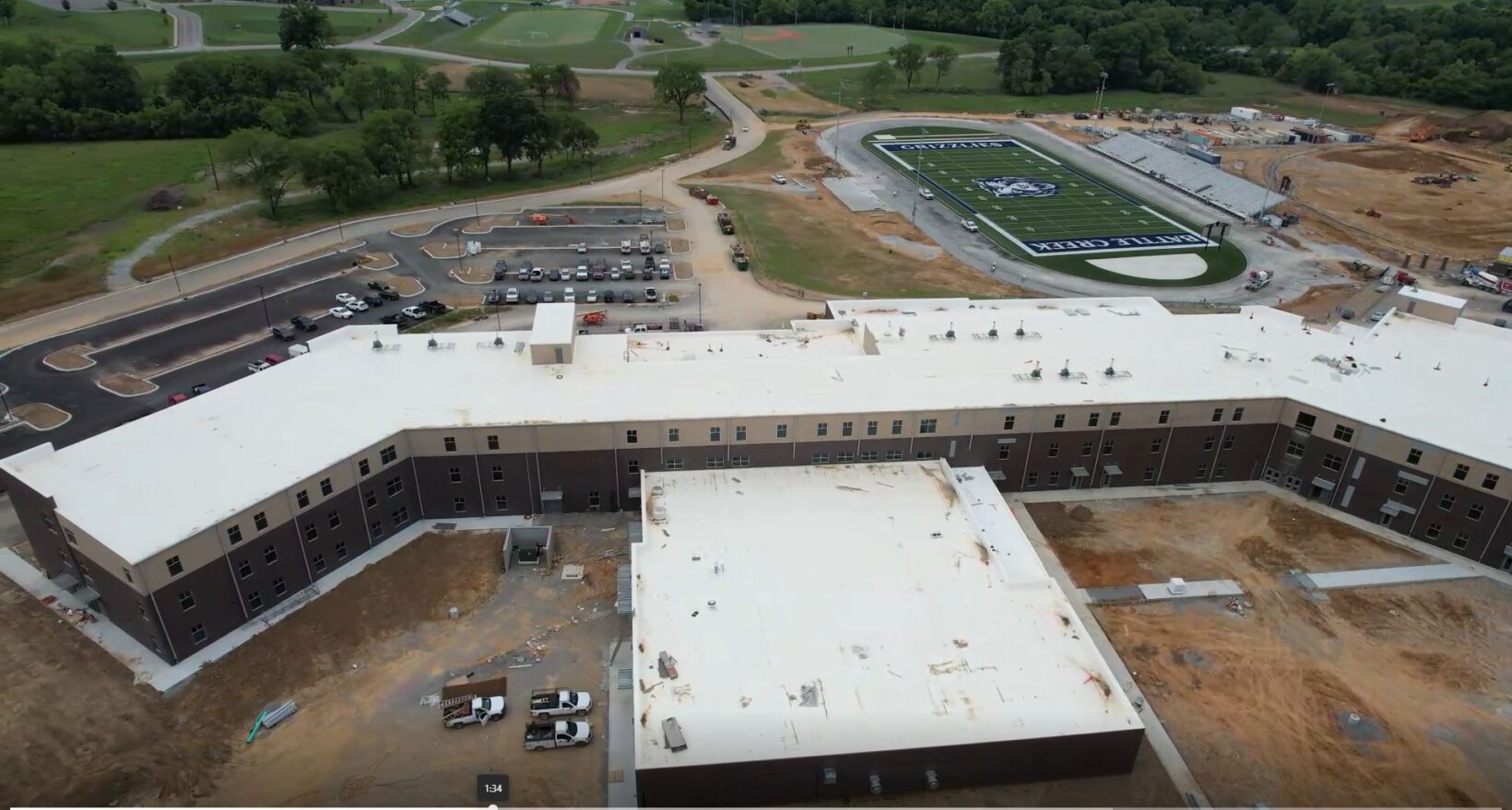 Battle Creek High School aerial