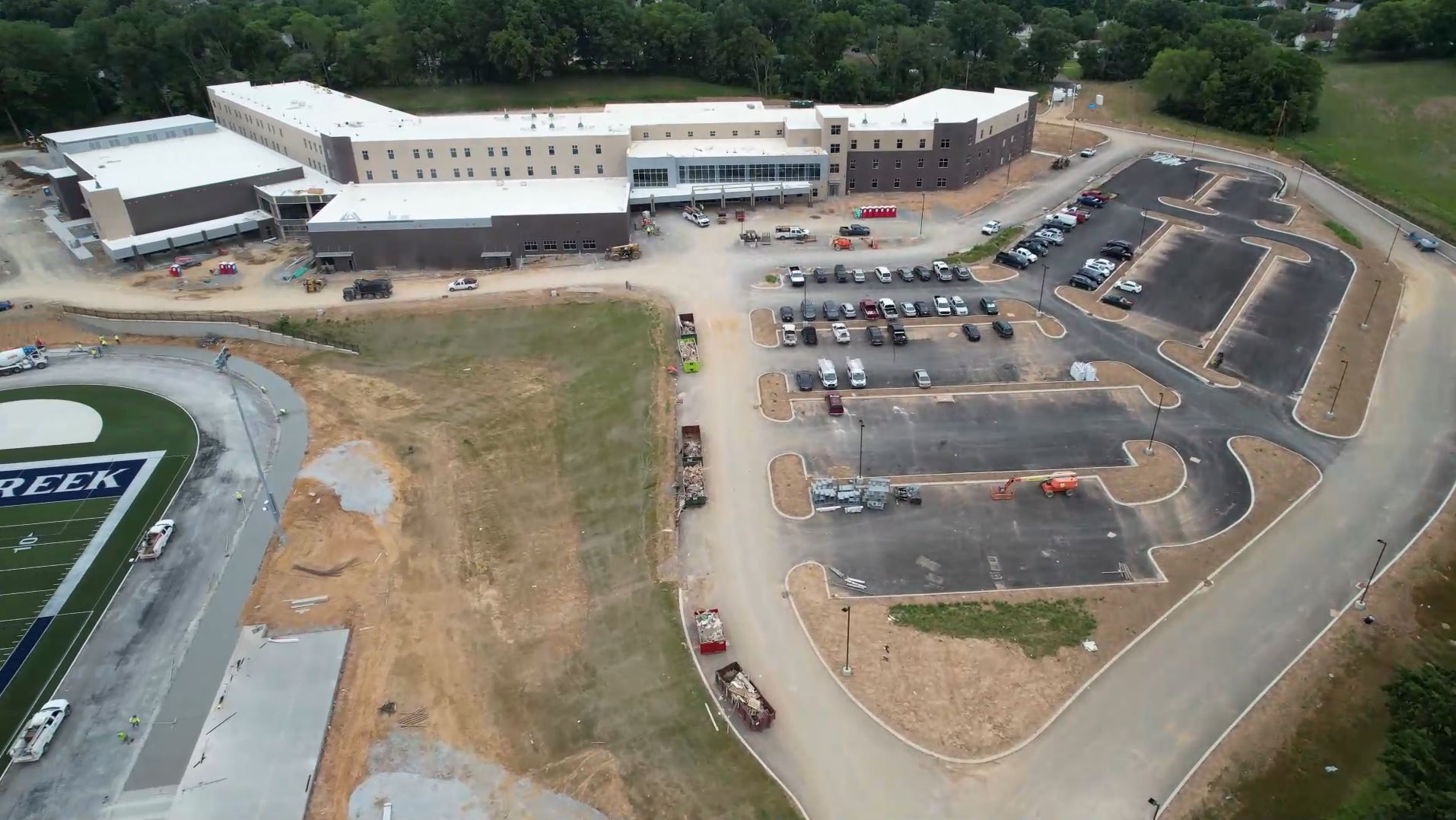 Battle Creek High School aerial