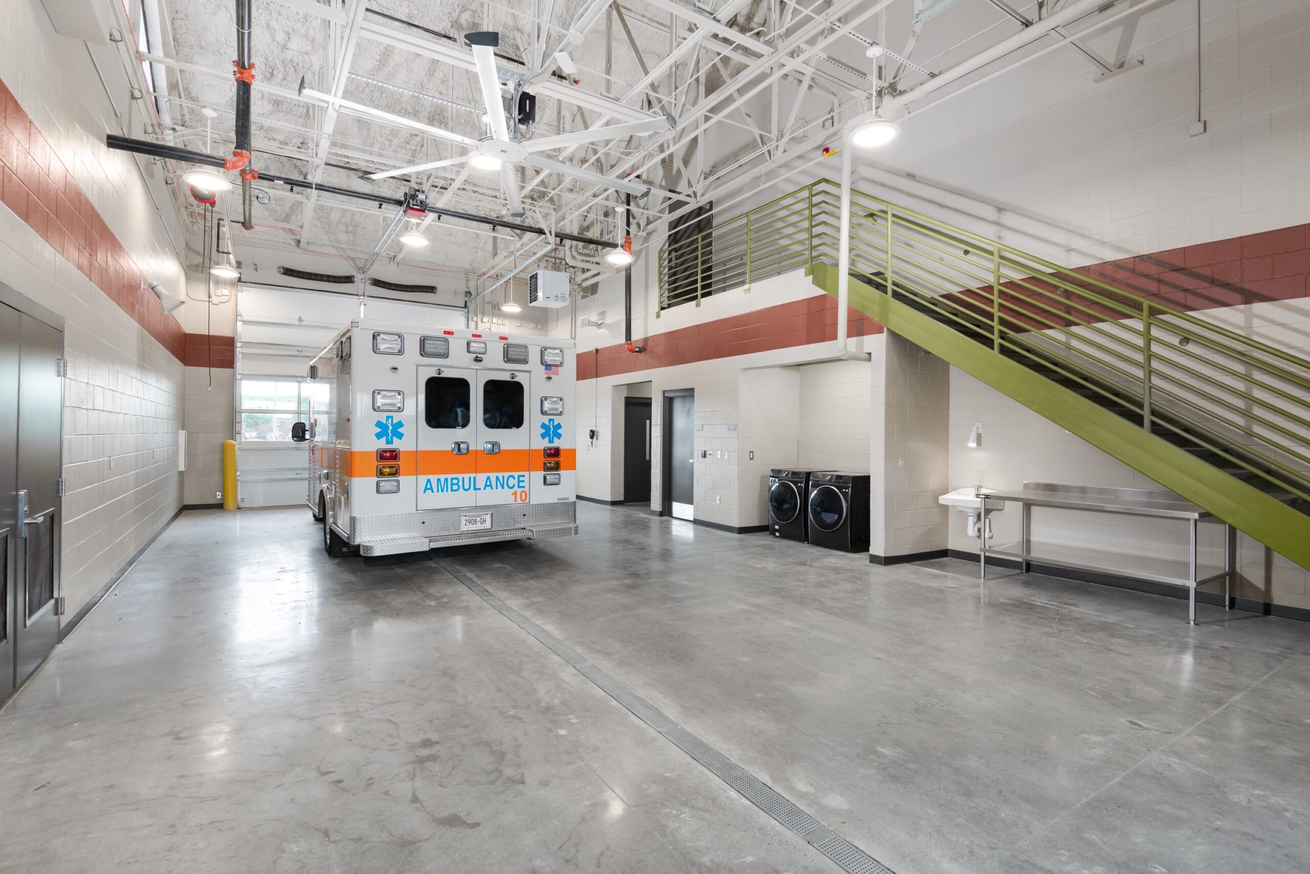 Rutherford County Public Safety Building. Ambulance.